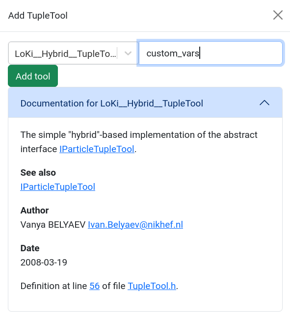 Add tool filled